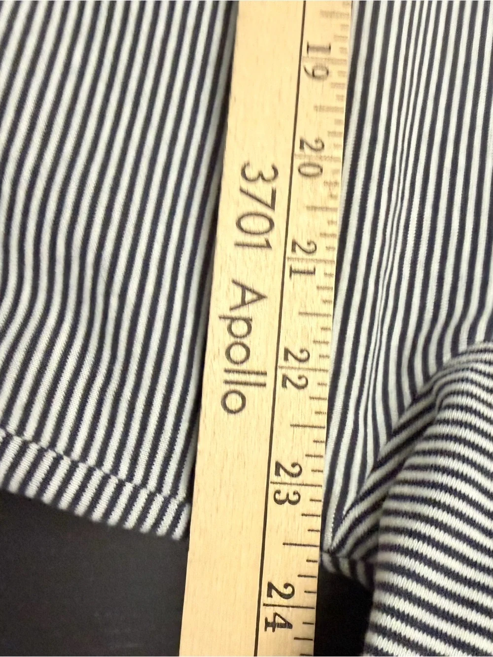 Vintage Polo Ralph Lauren Long-Sleeve Striped Polo Shirt - Navy/White